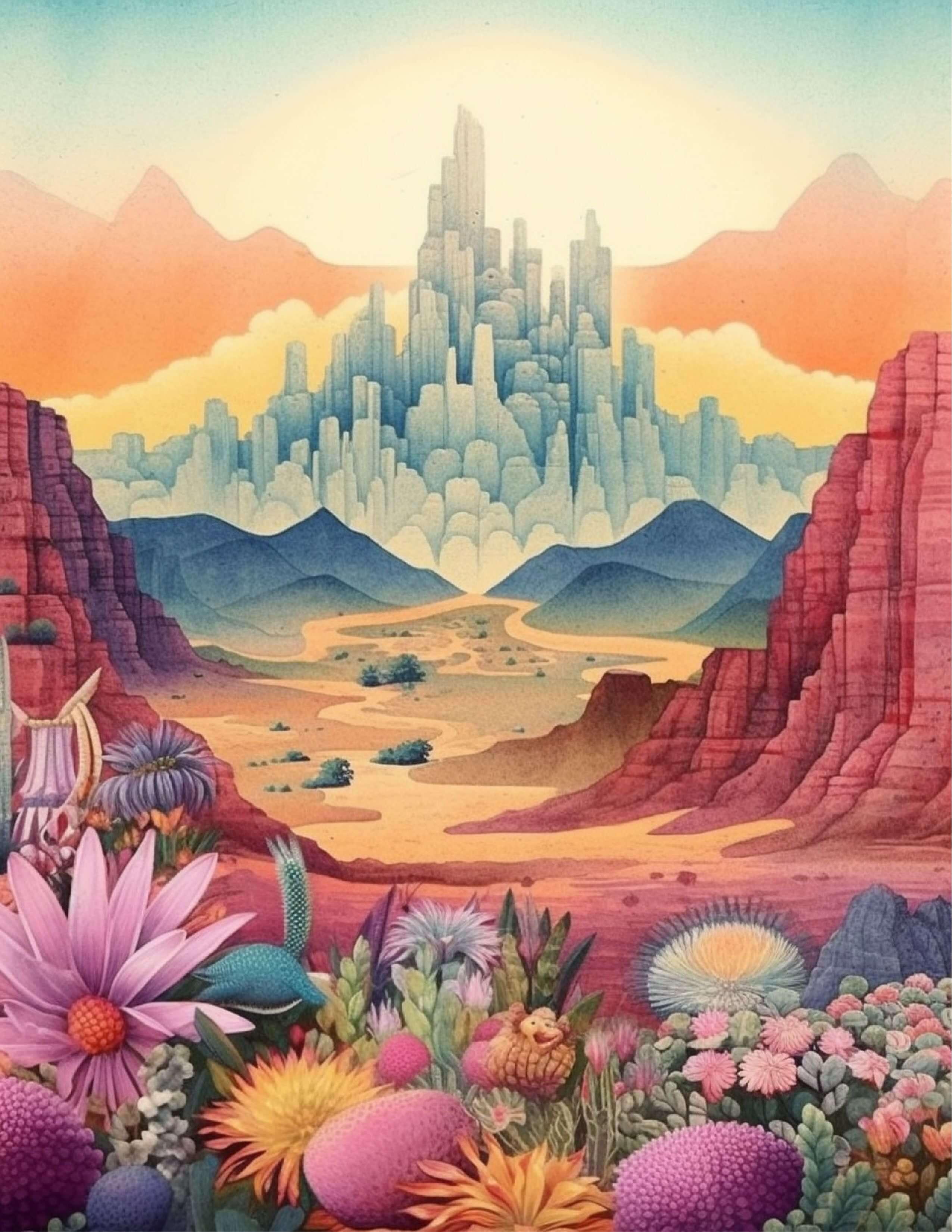 π 200 Eye-Catching Landscape Coloring Book & Stunning Covers with Resell Rights - Image 5
