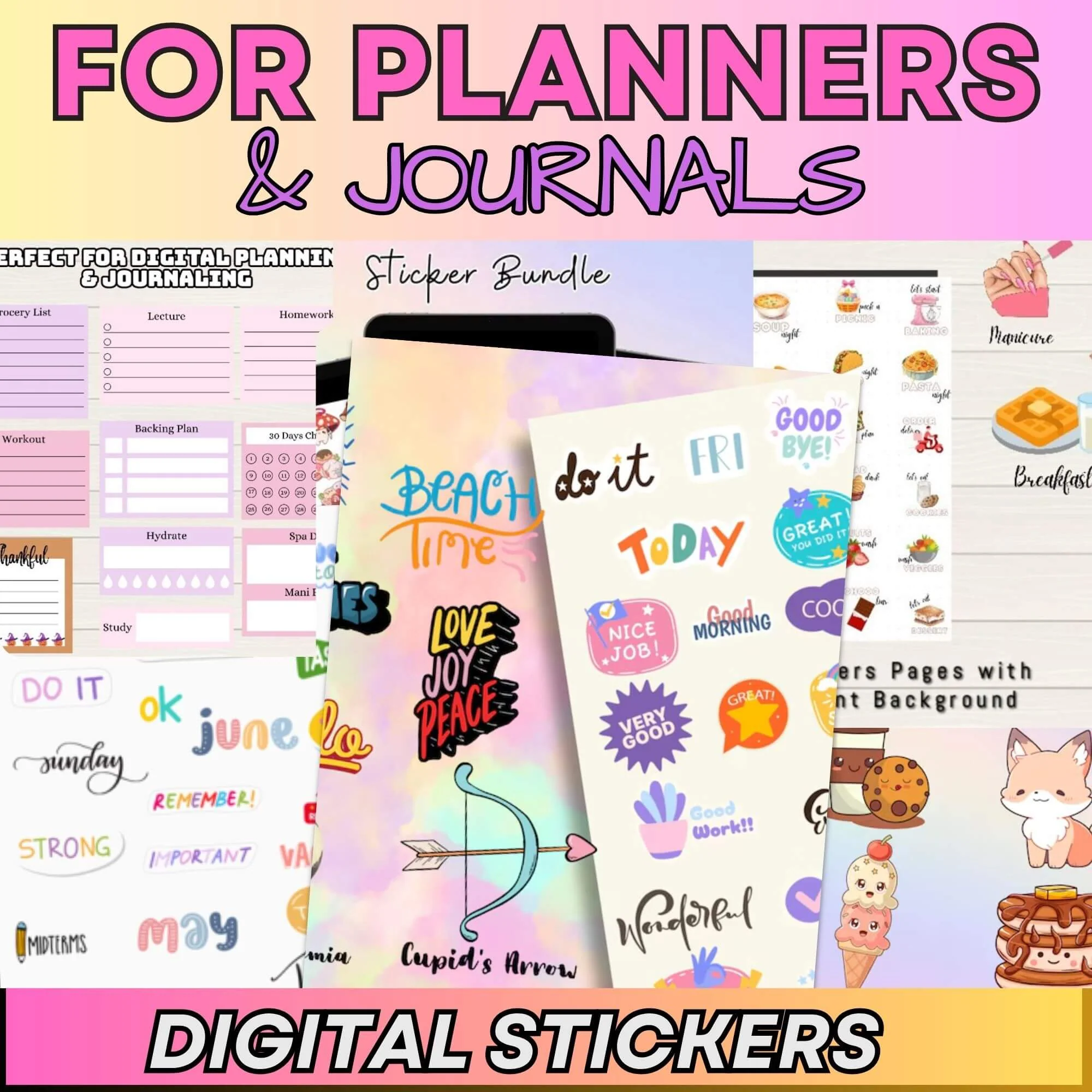 8000+ Digital Stickers For Planners, & Journals |Includes Resell Rights - Image 4