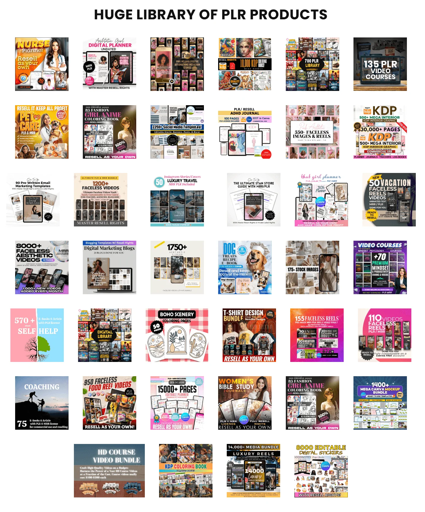 50,000 PLR PRODUCTS WITH RESELL RIGHTS - Image 2